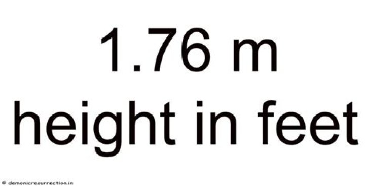 Understanding 1.80 M Height In Feet: A Comprehensive Guide